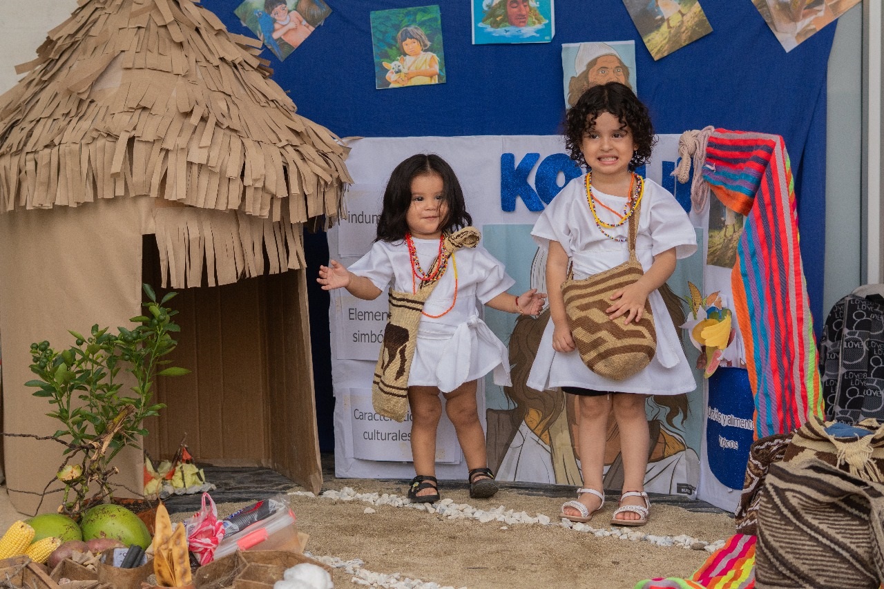 A través de actividades lúdicas, los niños aprendieron sobre la cultura indígena de la Sierra Nevada de Santa Marta.