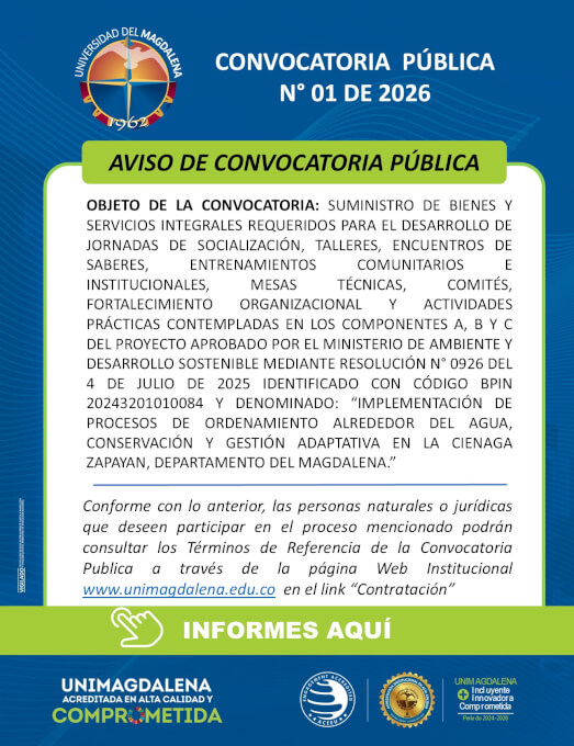 Convocatoria Pública N° 01 De 2026