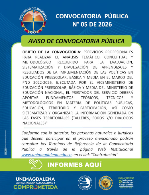 Convocatoria Pública N° 05 De 2026