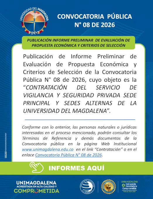 Convocatoria Pública N° 08 De 2026