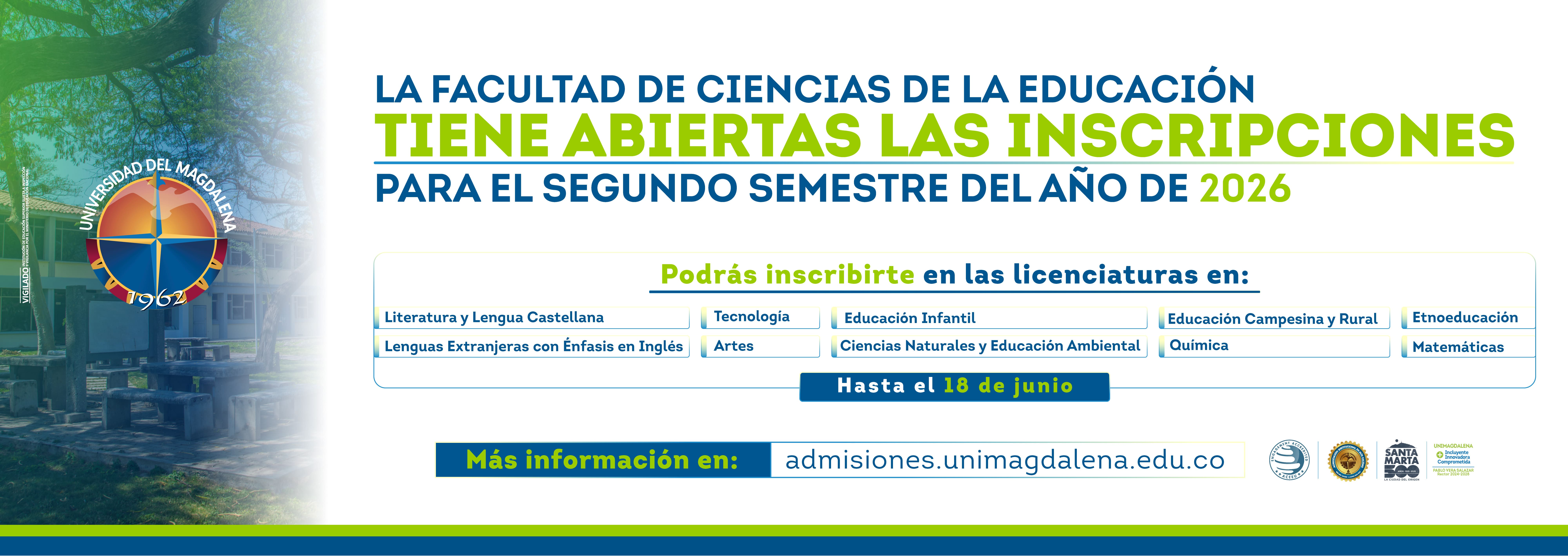 Inscripciones Facultad Educación