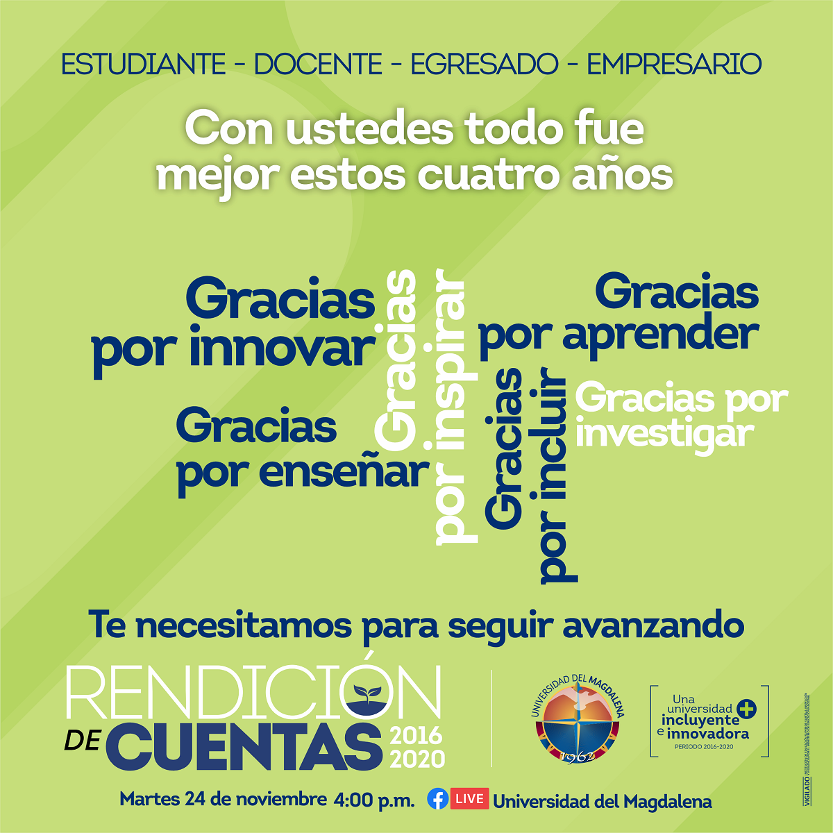 UNIMAGDALENA desarrollará Audiencia Pública de Rendición de Cuentas