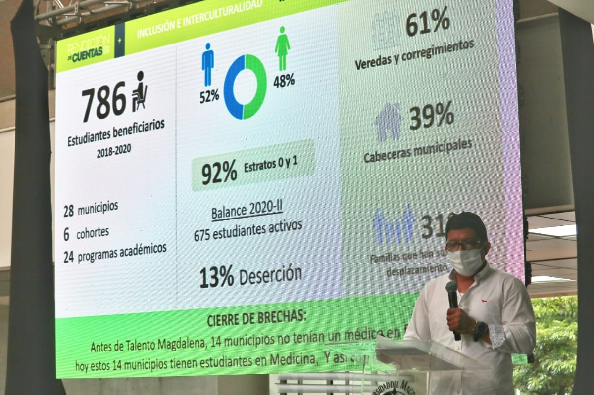 Rector de UNIMAGDALENA rindió cuentas de los cuatro años de gestión institucional