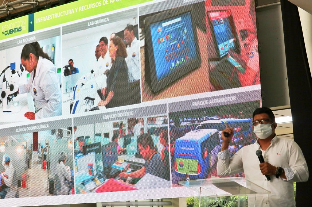 Rector de UNIMAGDALENA rindió cuentas de los cuatro años de gestión institucional