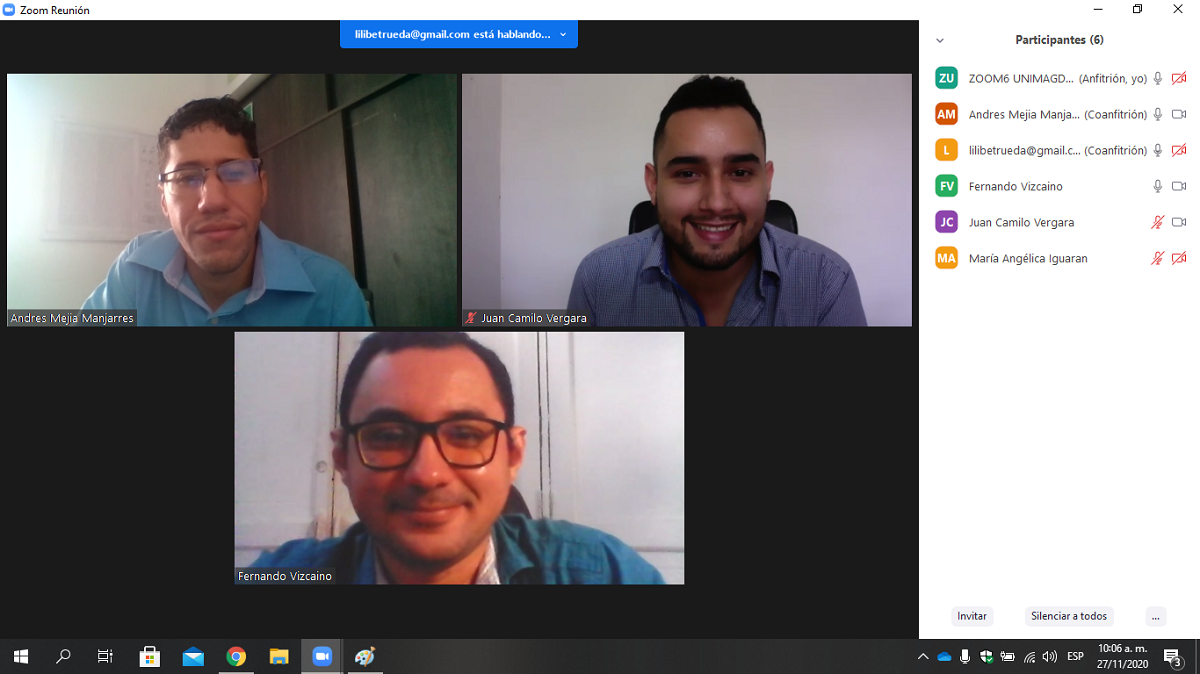 Estudiantes de UNIMAGDALENA sustentan sus ideas de negocio a través de la virtualidad