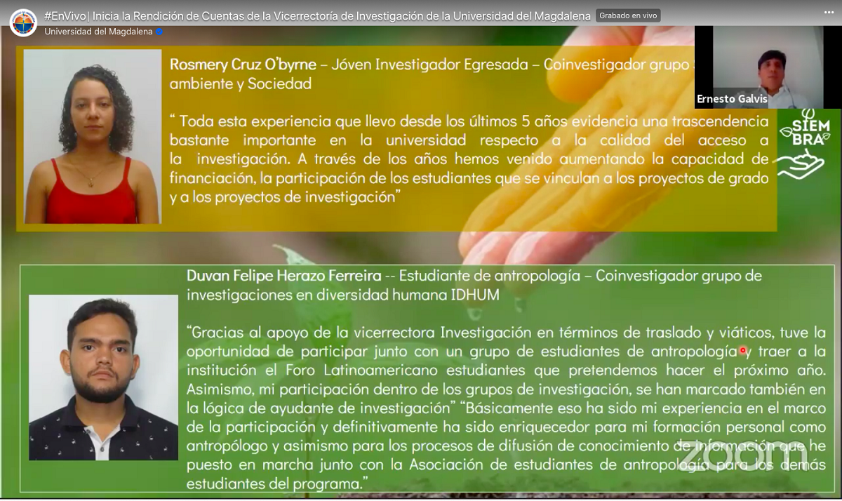 UNIMAGDALENA rindió cuentas de su gestión en investigación y creación artística