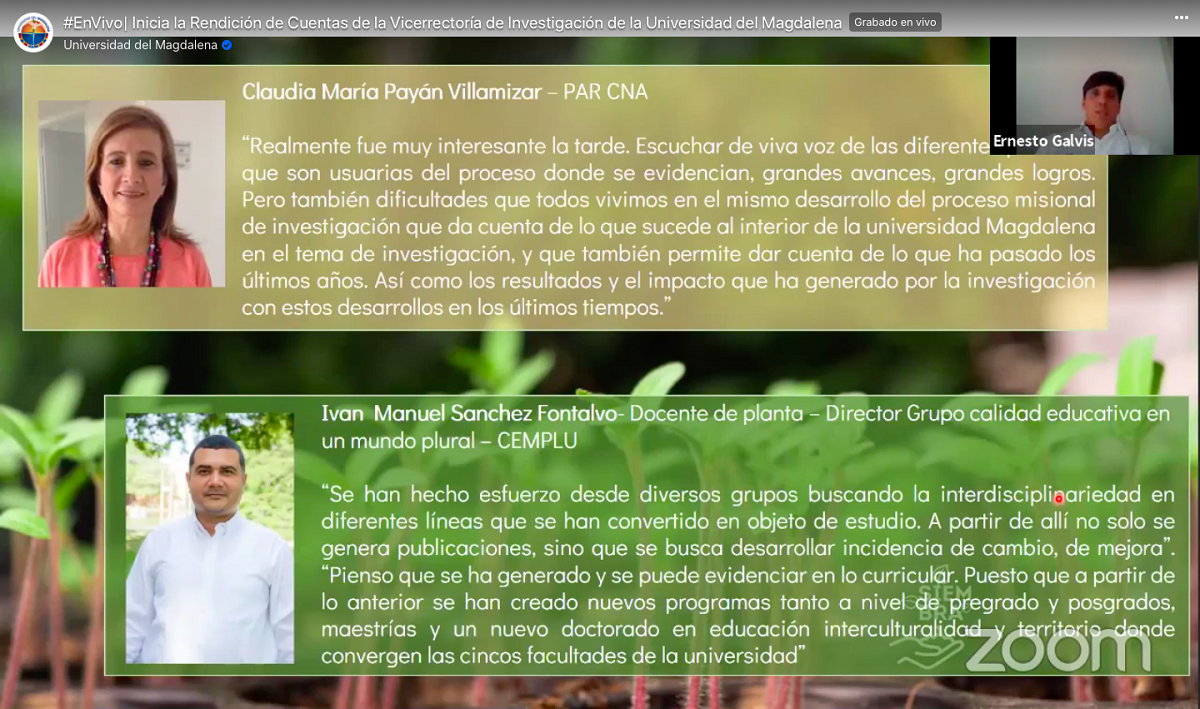 UNIMAGDALENA rindió cuentas de su gestión en investigación y creación artística