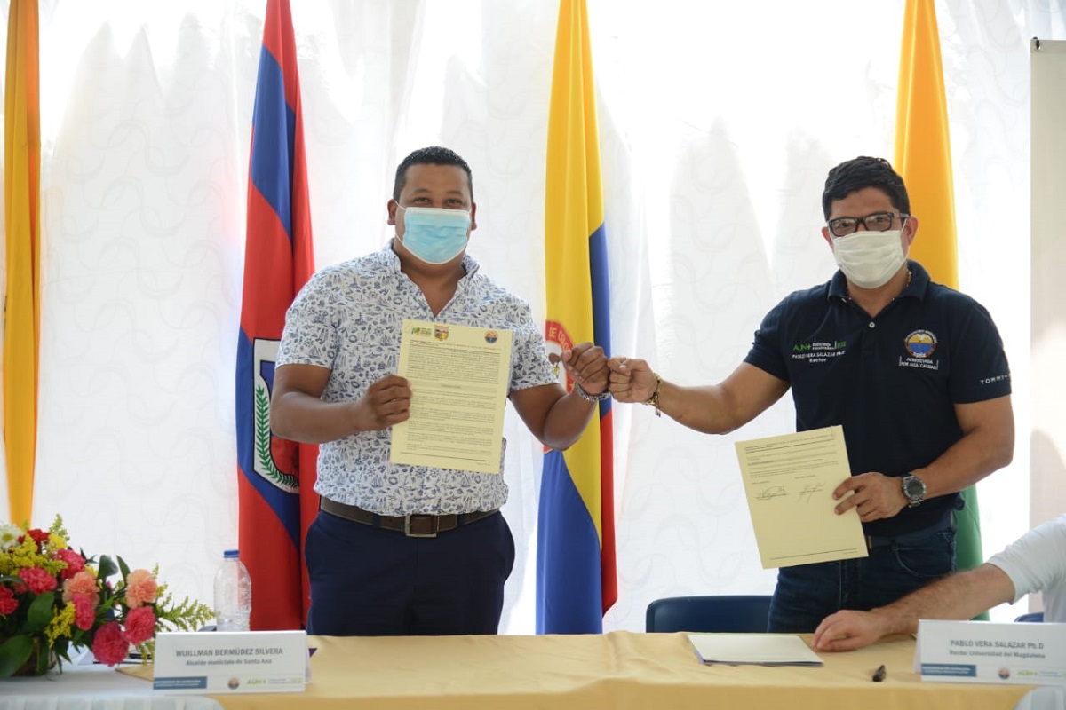 Santa Ana y Ariguaní unifican esfuerzos con UNIMAGDALENA para financiar matrícula de sus estudiantes universitarios