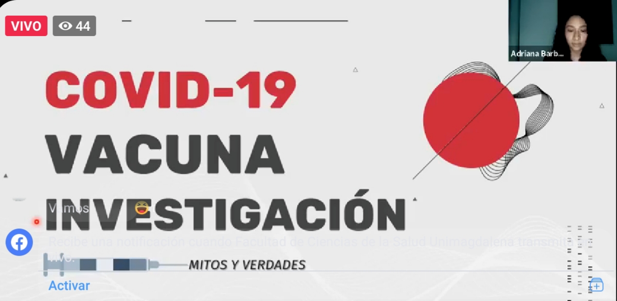 Mitos y verdades sobre las vacunas contra el Covid 19 fueron analizados en UNIMAGDALENA