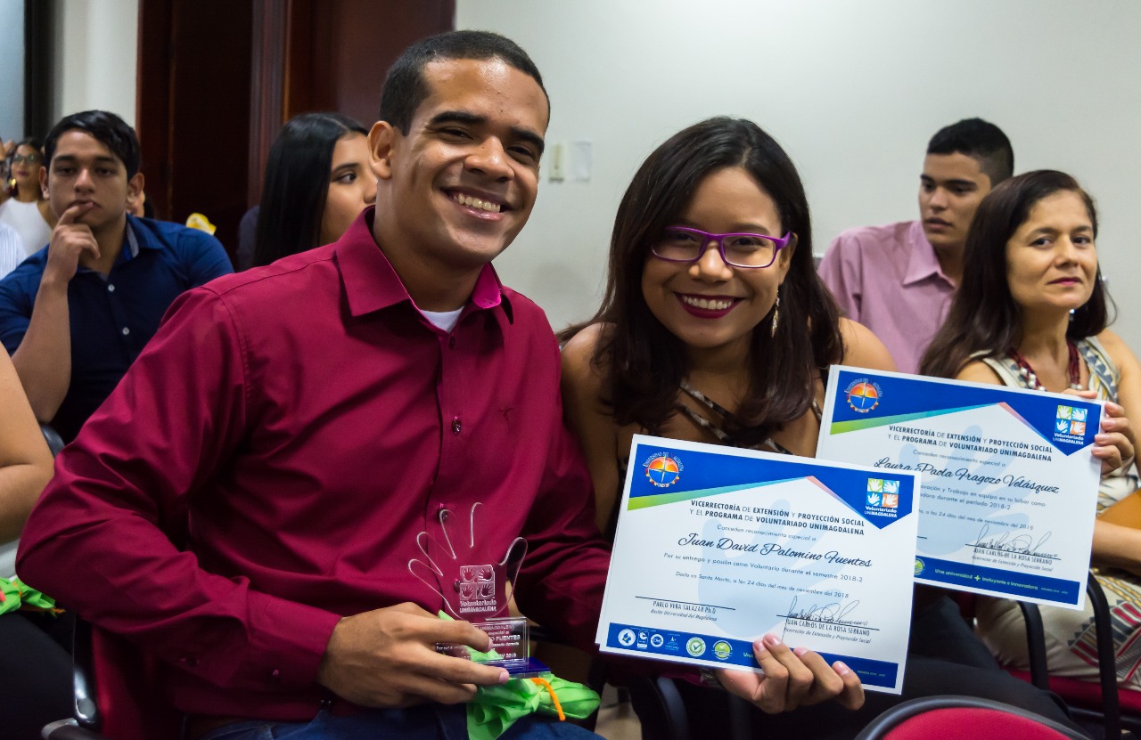 UNIMAGDALENA certificó 72 nuevos integrantes del Programa de Voluntariado universitario