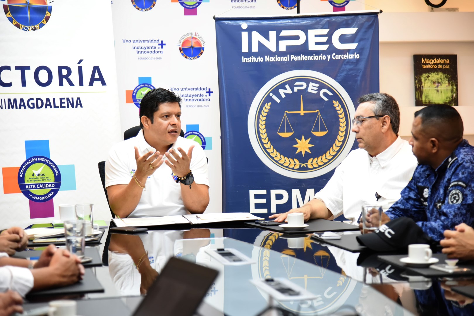 UNIMAGDALENA e INPEC Santa Marta establecen alianza para rehabilitación integral de internos en la cárcel de la ciudad