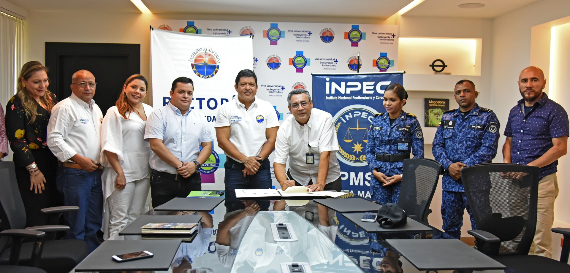 UNIMAGDALENA e INPEC Santa Marta establecen alianza para rehabilitación integral de internos en la cárcel de la ciudad