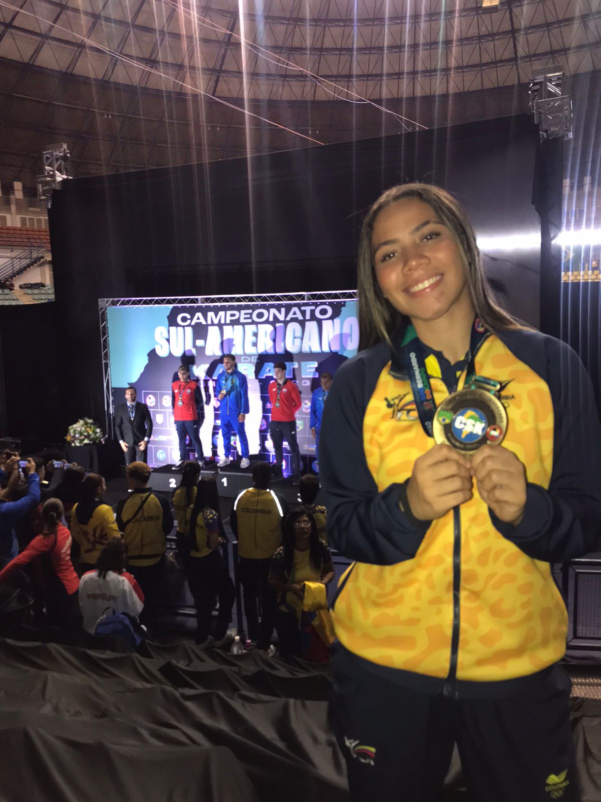 Valentina Ojeda venció a rivales de Venezuela y Chile logrando la medalla ante Brasil.