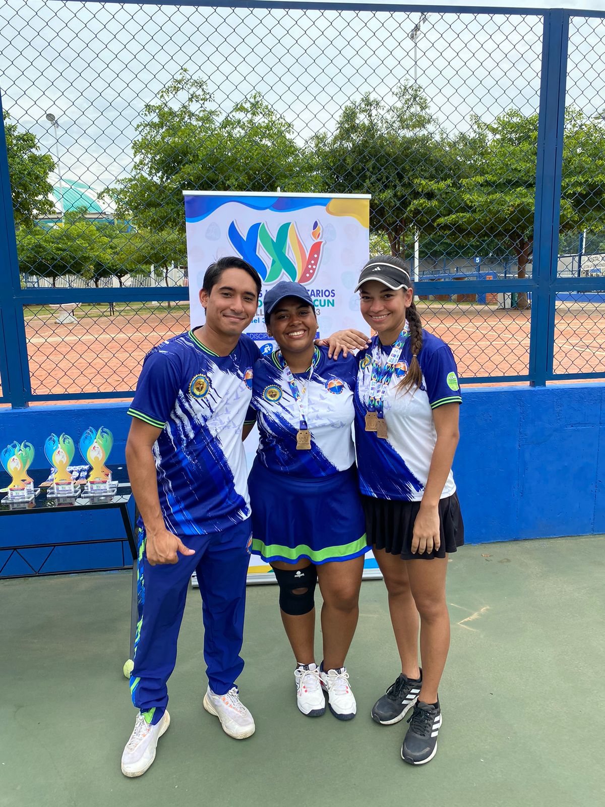 En dobles femenino se consiguió el bronce con Ghislaine Álvarez Hurtado y Mariana Maiguel Corvacho