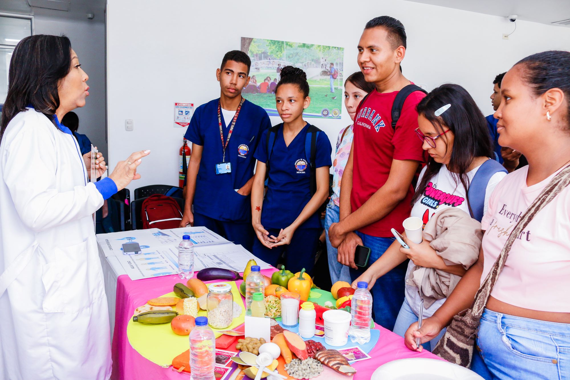 Los estudiantes de UNIMAGDALENA, también conocieron la importancia de contar con una buena nutrición.