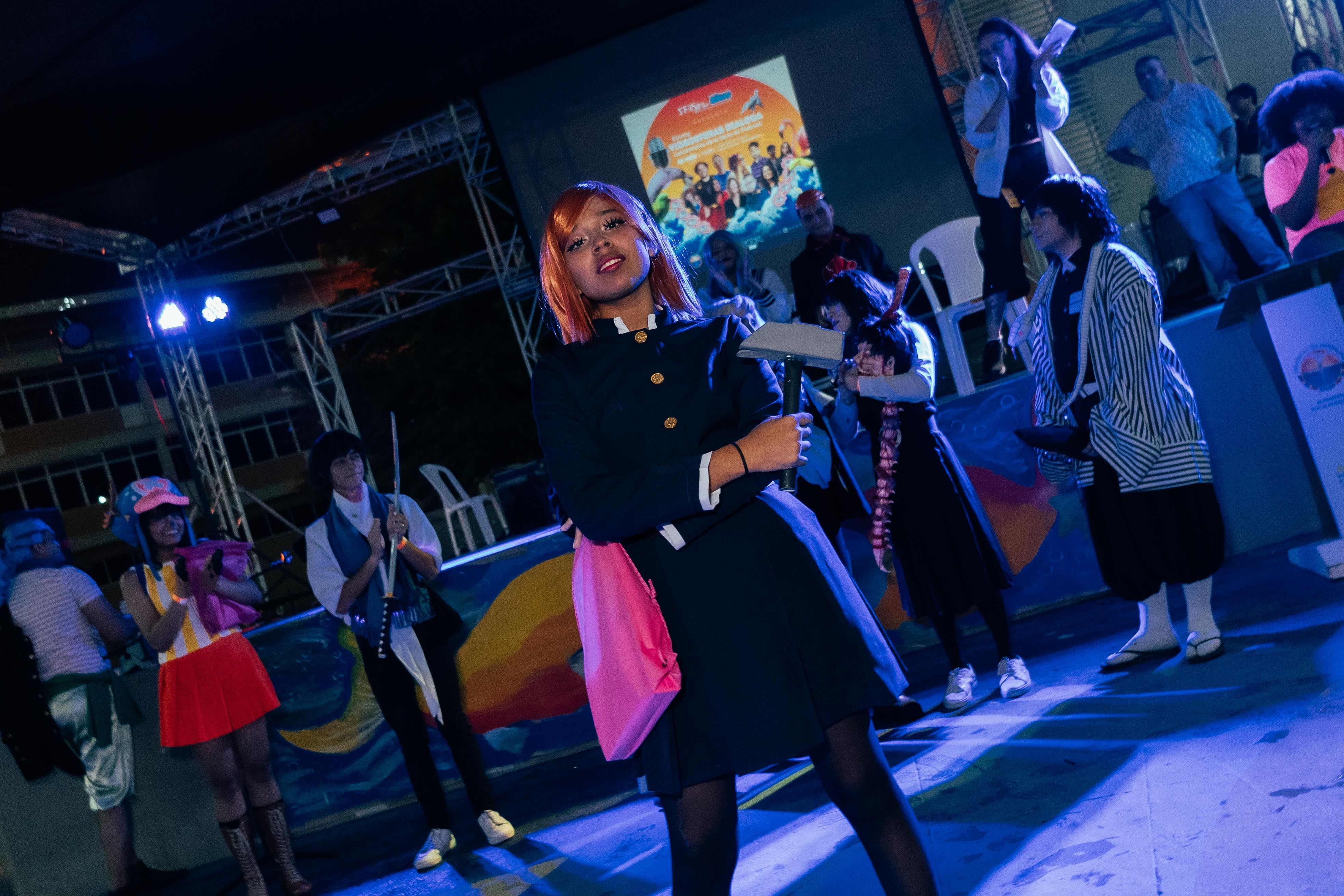 Ganadora del primer puesto del concurso Cosplay, quien representó a Nobara Kugisaki, personaje ficticio de la franquicia de anime y manga Jujutsu Kais