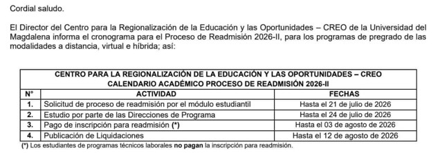 Readmision