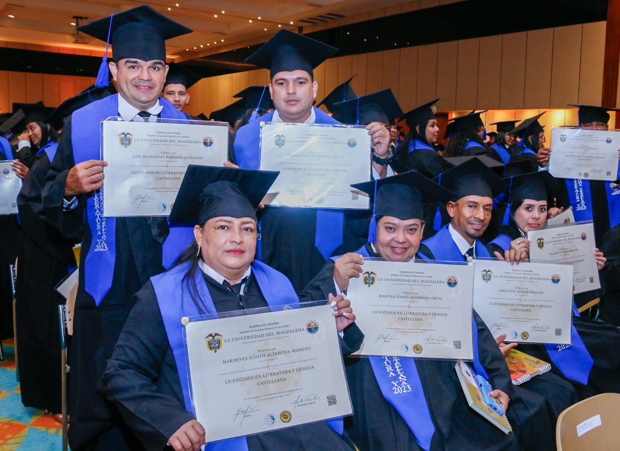 UNIMAGDALENA celebró graduación de 548 estudiantes de modalidades presencial y a distancia