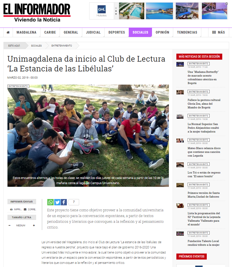 Noticia en El informador