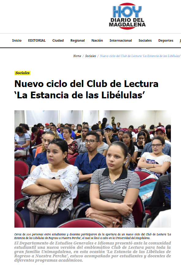 Noticia en Hoy diario del Magdalena