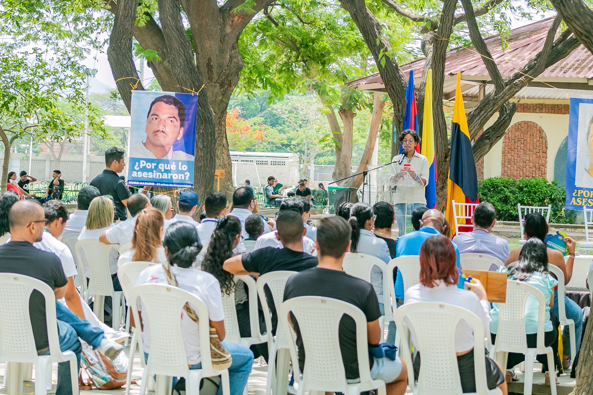ACTO.CONMEMORACION.HUGO.MADURO (4) Juan David Coneo Villarreal, responsable de la Asociación Colombiana de Estudiantes Universitarios – ACEU Magdalena