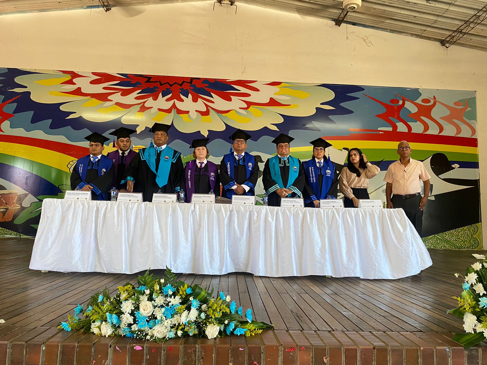 El director del CREO Wilson Velásquez Bastidas, la Secretaria General de la Universidad del Magdalena Mercedes De la Torre Hasbún, y los directores de