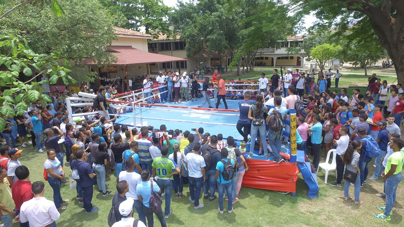 Personas boxeando