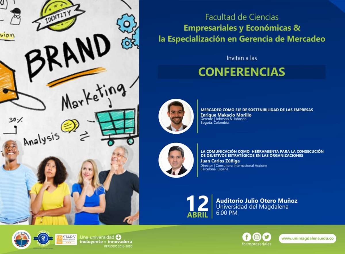 UNIMAGDALENA desarrolla conferencias sobre mercadeo y finanzas