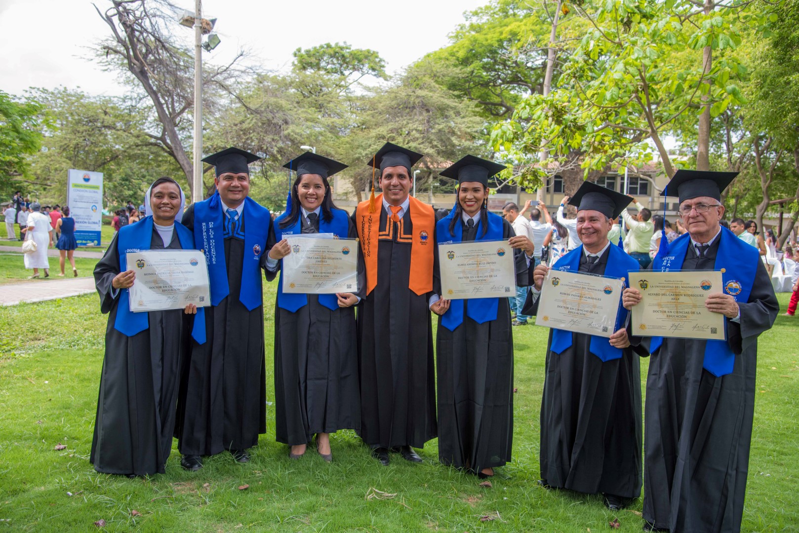 Con estos nuevos graduados, el Doctorado en Ciencias de la Educación de la Universidad del Magdalena, en convenio con la Red de Universidades Estatales de Colombia, Rudecolombia, ha aportado a la ciudad con once (11) doctores al servicio e incidencia