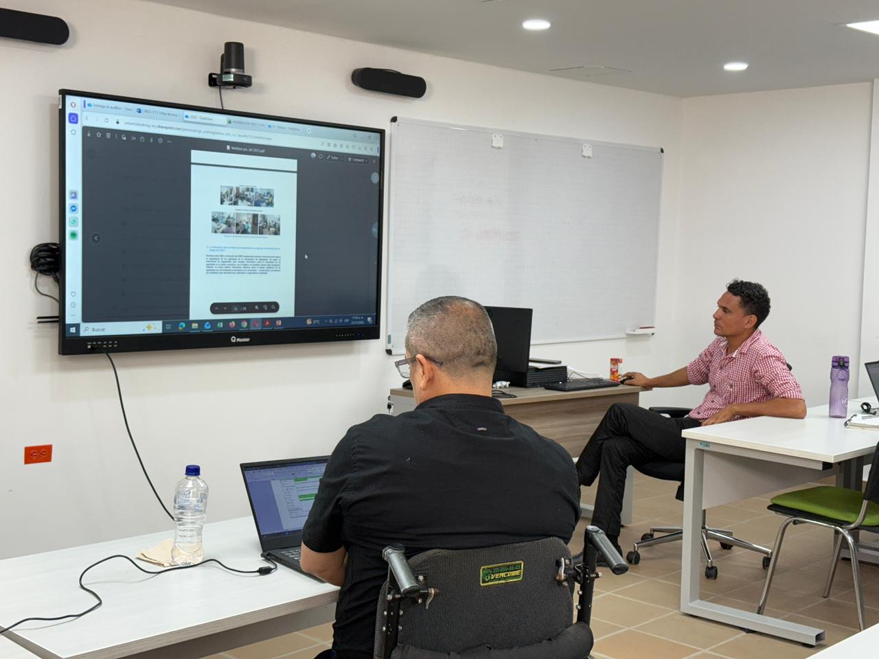 El ingeniero responsable de aseguramiento de la calidad del CREO, presenta ante Icontec avances fortalecimiento curricular y prácticas formativas