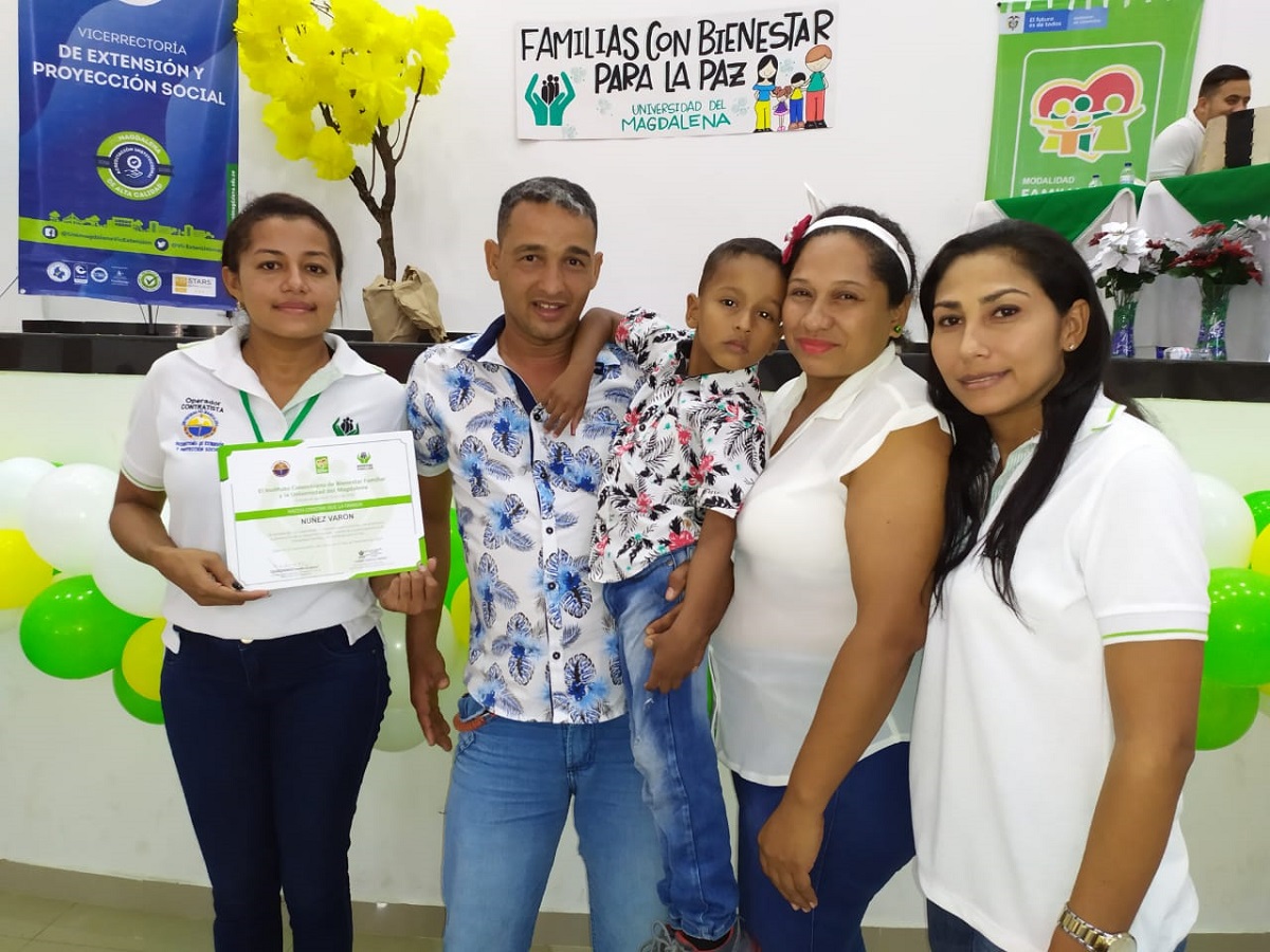 ICBF y UNIMAGDALENA finalizaron la modalidad Familias con Bienestar para la Paz en el Cesar