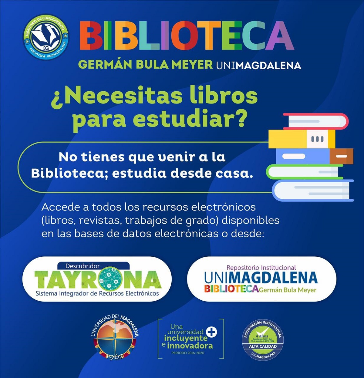 UNIMAGDALENA pone a disposición Biblioteca On Line las 24 horas