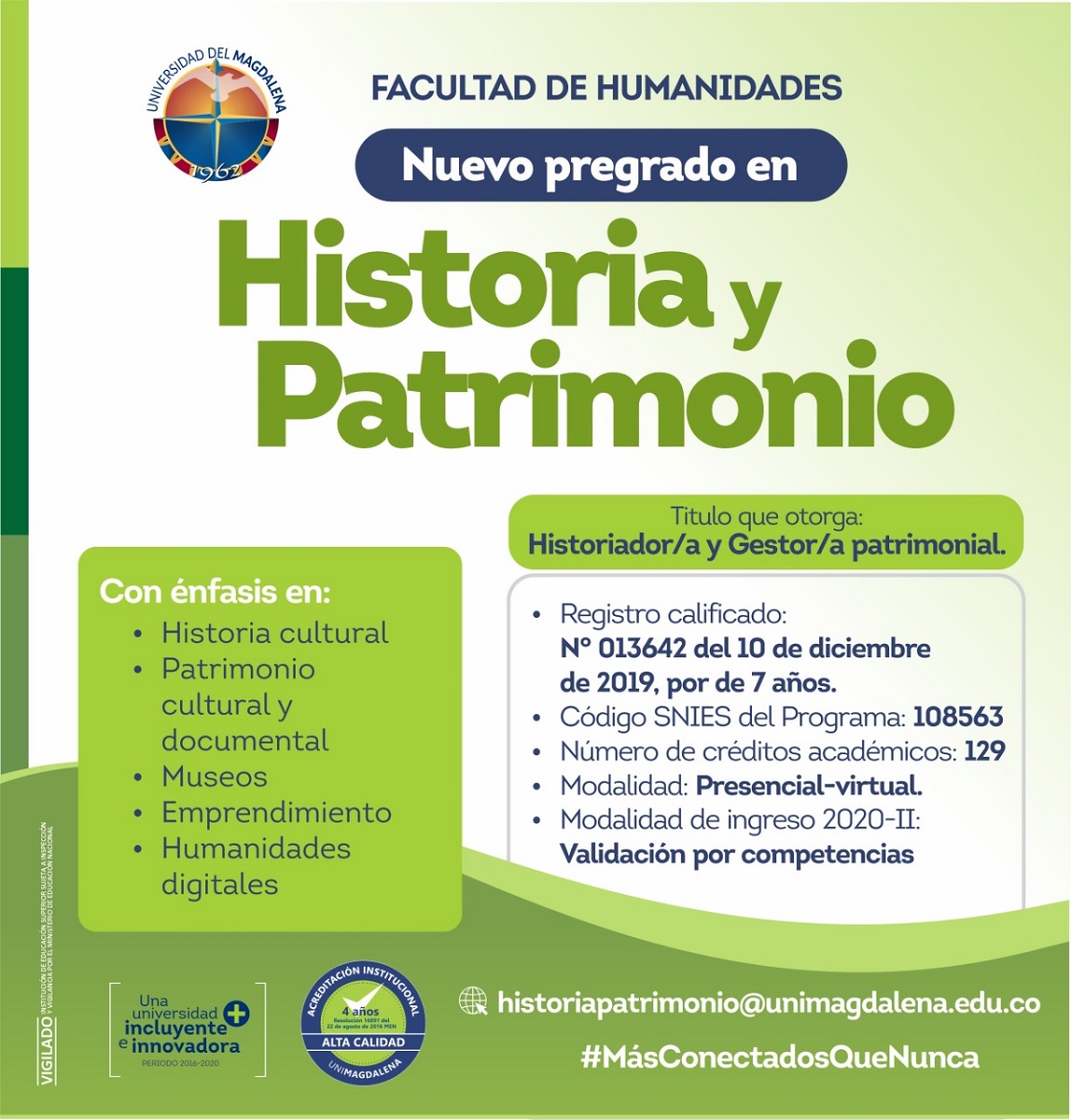 UNIMAGDALENA formará historiadores y gestores patrimoniales para el Caribe Colombiano