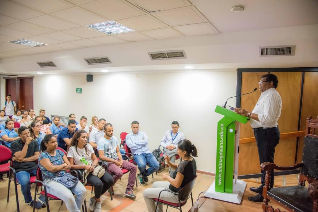 Decano de la Facultad de Ciencias de la Educación, el magister José Manuel Pacheco Ricaurte presidió el encuentro