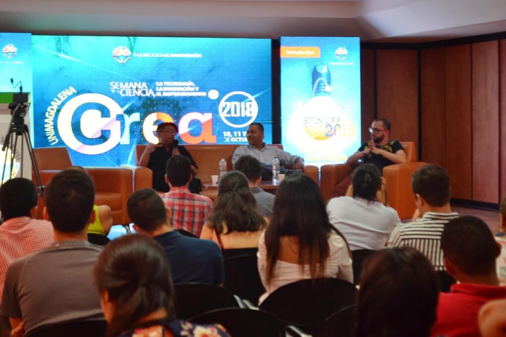Paneles, conversatorios y conferencias que contaron la participación de invitados nacionales e internacionales se desarrollaron en el marco de Unimagdalena Crea 2018.