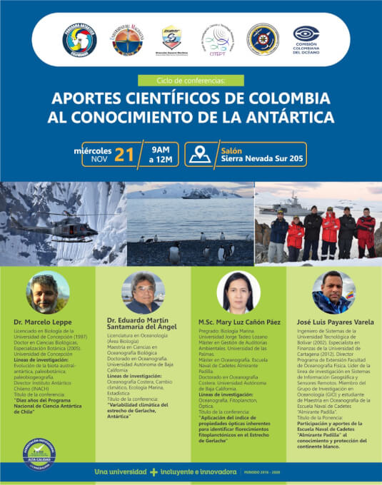 UNIMAGDALENA será sede del encuentro sobre los aportes científicos de Colombia al tratado Antártico