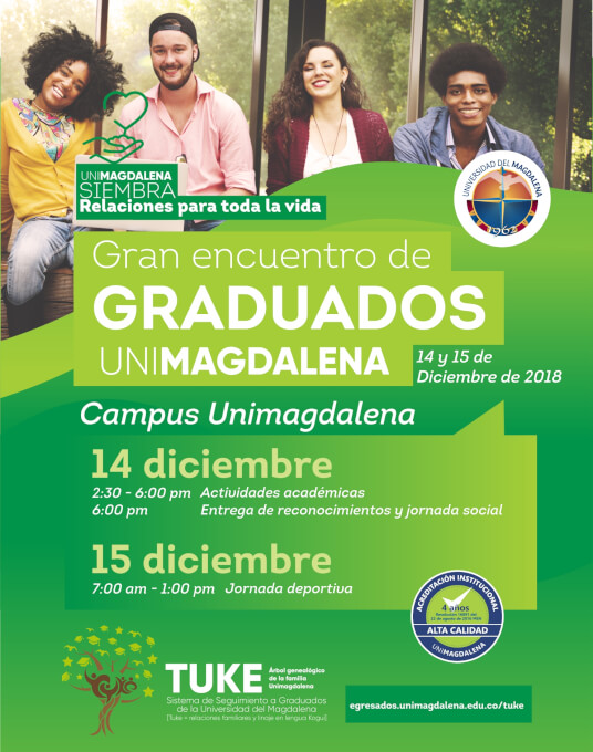 Gran Encuentro de Graduados 2018: ‘UNIMAGDALENA SIEMBRA relaciones para toda la vida’