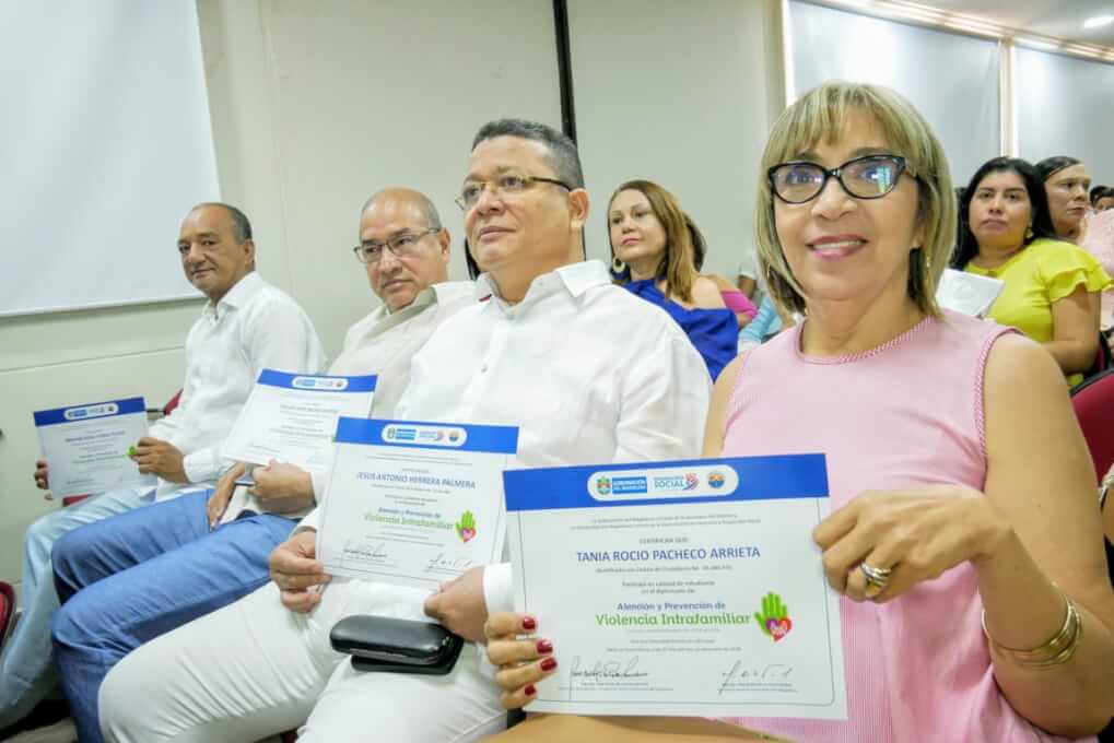 UNIMAGDALENA certificó 266 personas en Atención y Prevención a la Violencia Intrafamiliar
