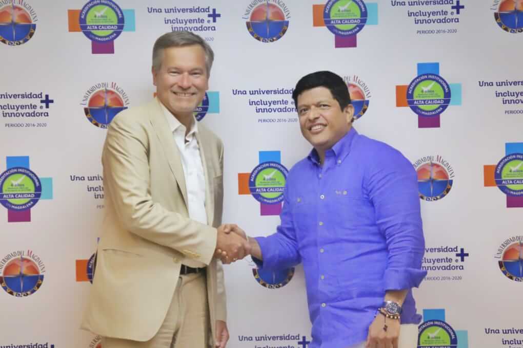 Embajador de Francia exalta calidad educativa de UNIMAGDALENA