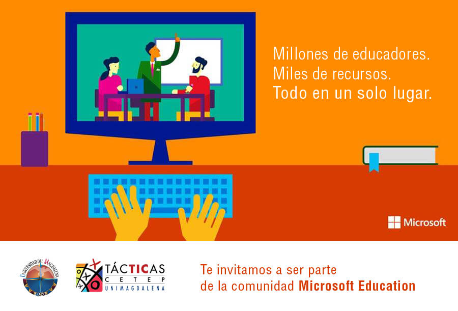 Imagen publicitaria de Microsoft Education
