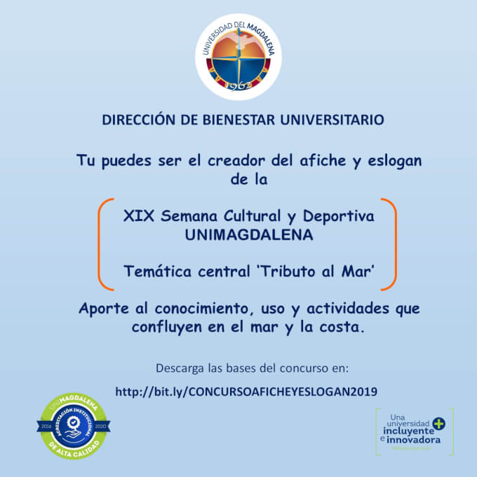 Bases Generales del Concurso Creación de Afiche y Eslogan para la XIX Semana Cultural y Deportiva