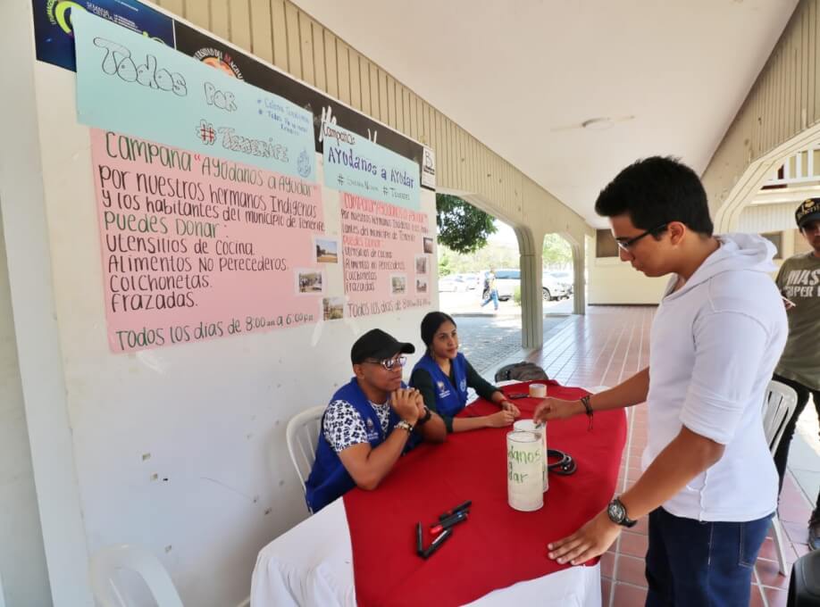 UNIMAGDALENA inició campaña de recolección de ayudas para comunidad indígena afectada por el incendio en Sierra Nevada