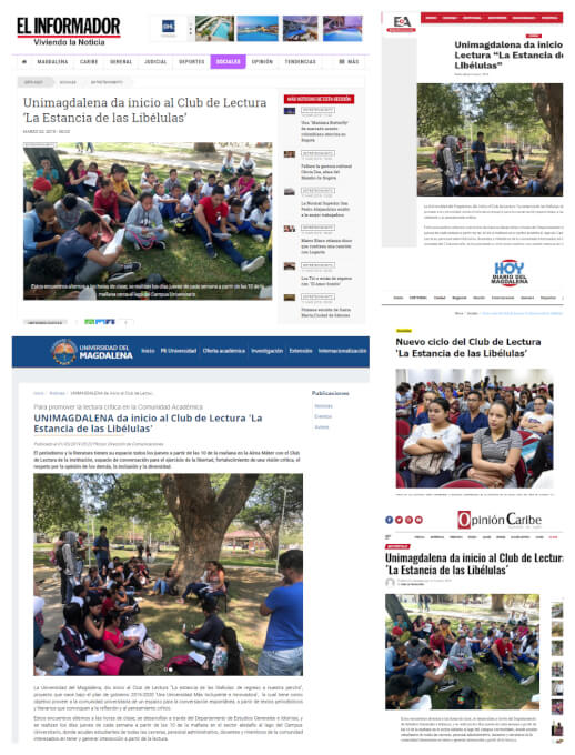 Collage de medios de comunicación de la noticia