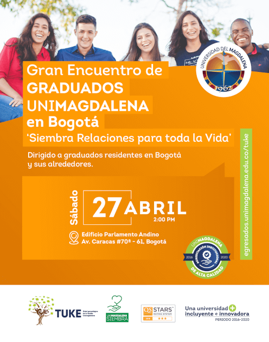 Graduados UNIMAGDALENA tendrán encuentro en la ciudad de Bogotá