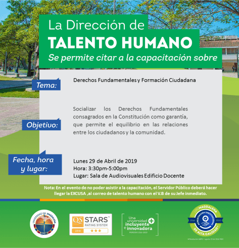 Capacitación Derechos Fundamentales y Formación Ciudadana .