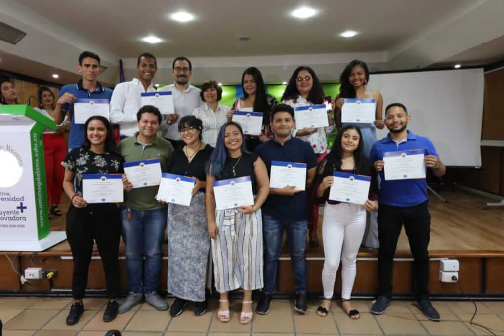 UNIMAGDALENA otorgó 130 reconocimientos a becarios del Programa Conexión Global