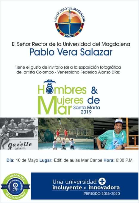 Federico Díaz expone reportaje ‘Hombres y Mujeres de Mar’ de la Santa Marta de historias legendarias