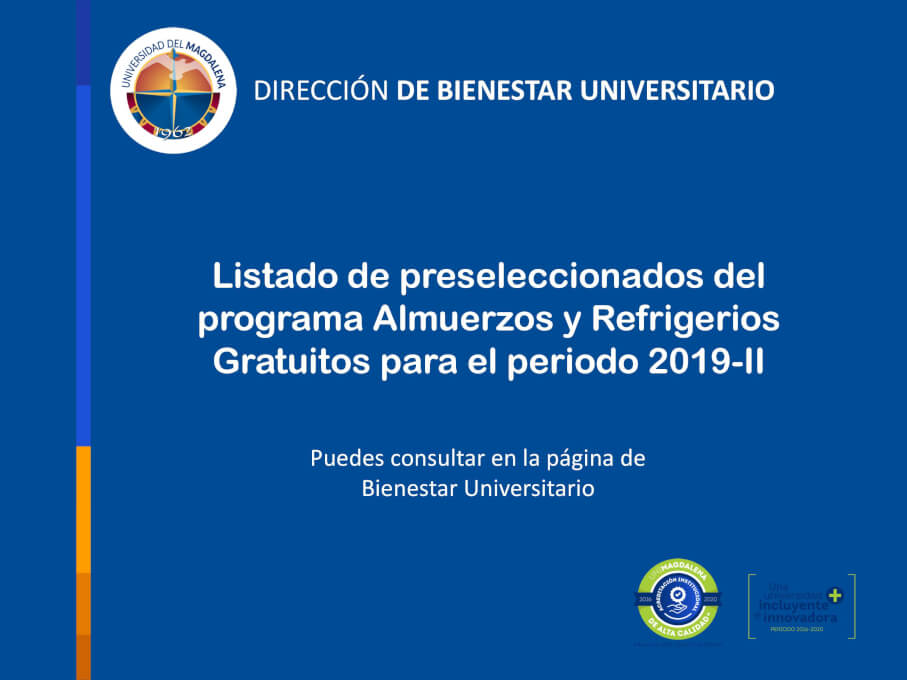 Listado de preseleccionados