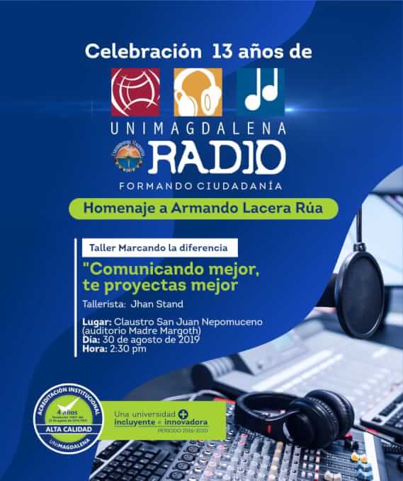 UNIMAGDALENA Radio celebra 13 años formando ciudadanía