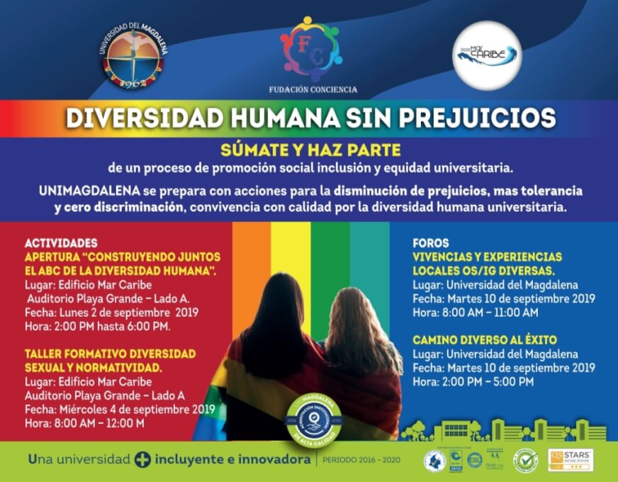 En UNIMAGDALENA se analizarán diferentes componentes de la ‘Diversidad Humana sin Prejuicios’
